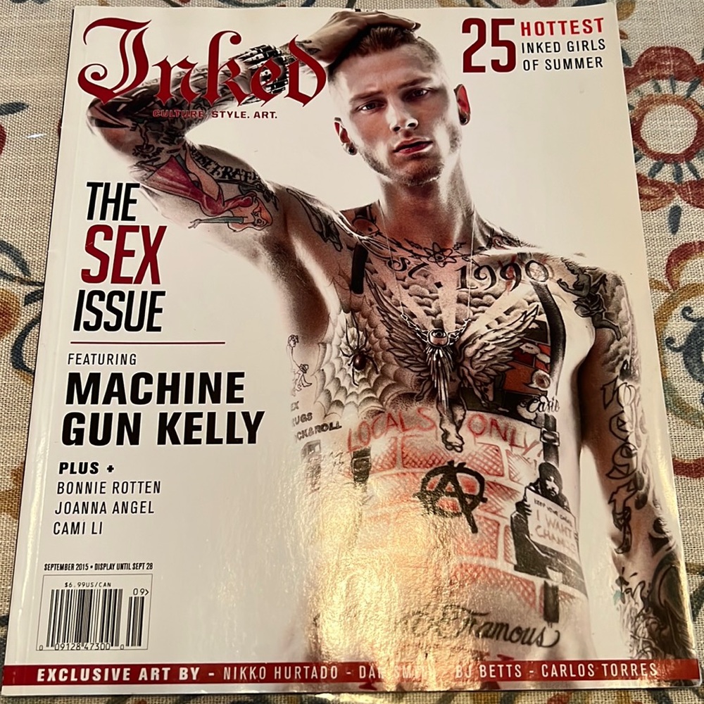 MGK Inked Magazine Cover